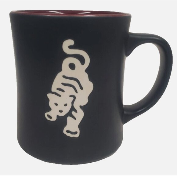 Starbucks 2012 Edition Sumatra Tiger Mug Coffee Cup Bone China Matte Black - Picture 1 of 5